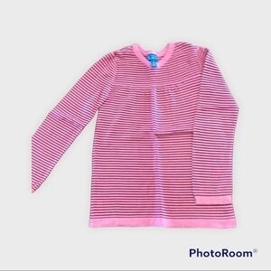 Pink striped sweater 140